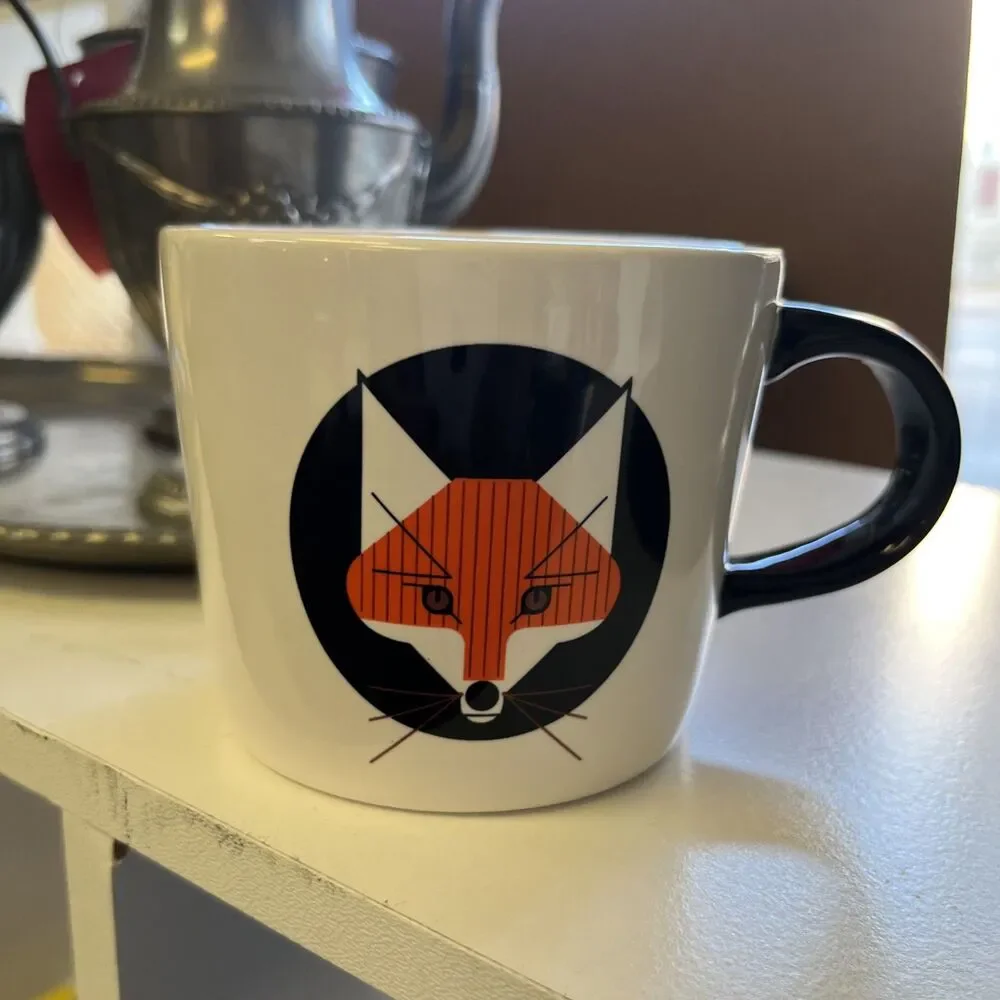 Fishs Eddy and West Elm, Charley Harper Fox (1) Mug 10 Fluid Ounces